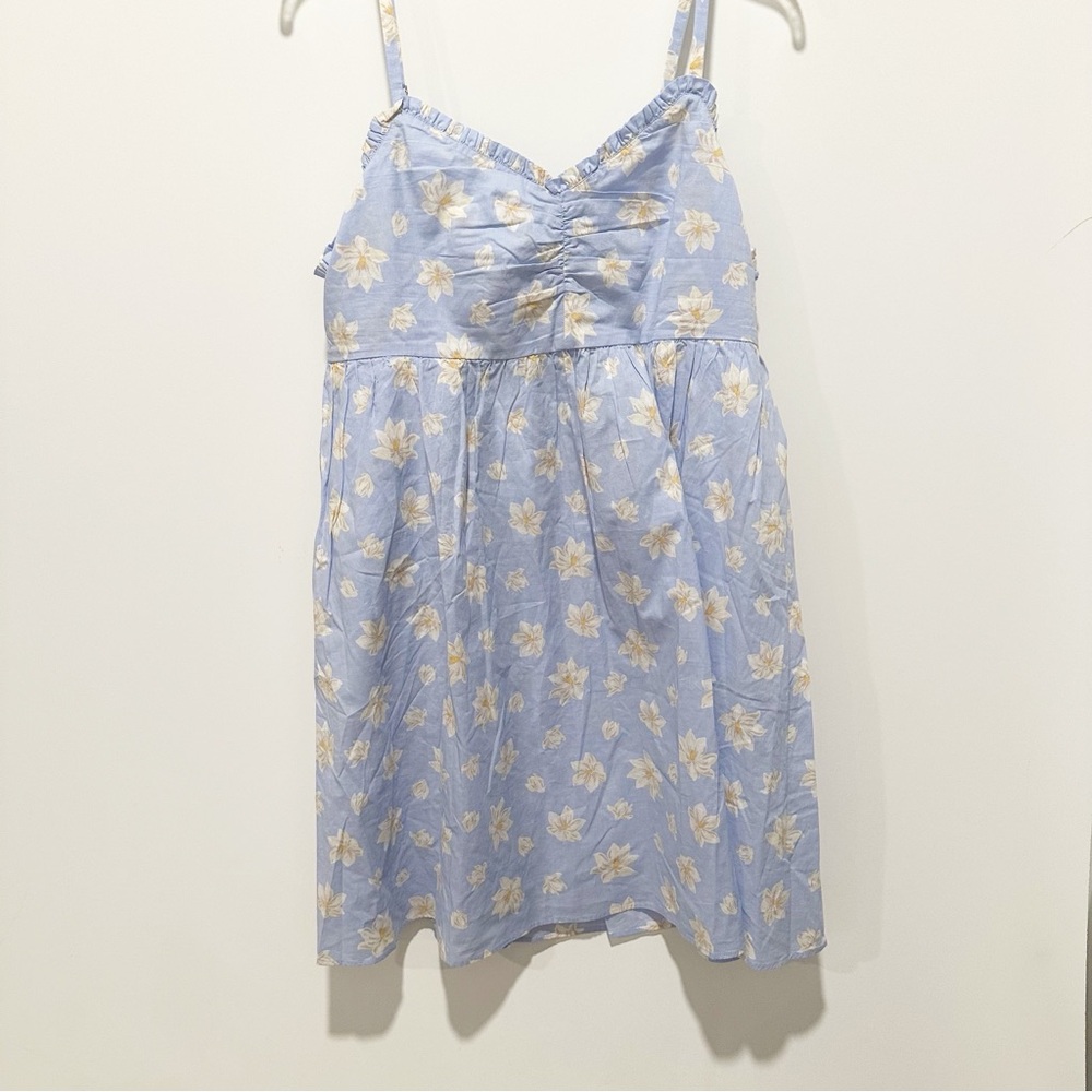 Draper James Blue Floral Pajama Dress NWT Large Smocked
